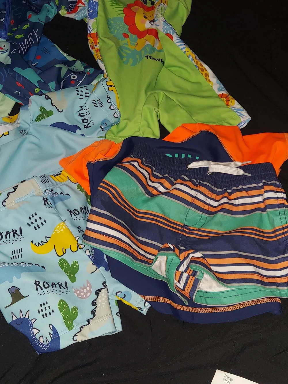 5 Mixed Kids Swimwear Set - Bright Multi-Color Sizes 9 Months to 12-18months